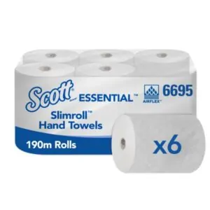 Toalha de Mãos em Rolo Scott® Essential Slimroll - Branca